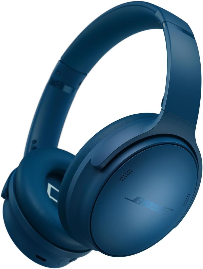 Bose QuietComfort Headphones - Wireless Bluetooth Headphones, Active Over Ear Noise Cancelling and Mic, USB-C Charging, Deep Bass, Up to 24 Hours of Playtime, Moonlight Grey - Limited Edition Color